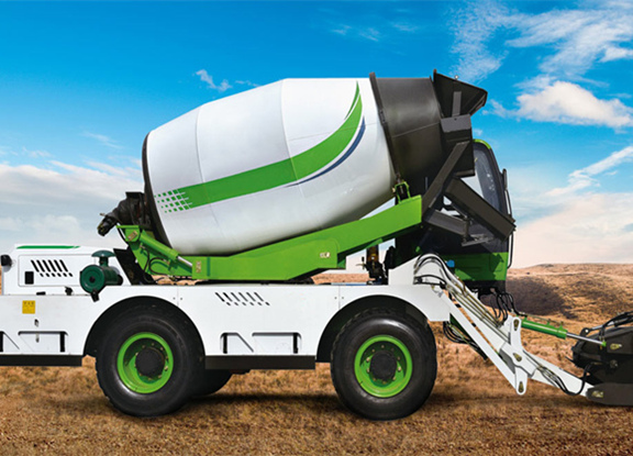 self loading concrete mixer 