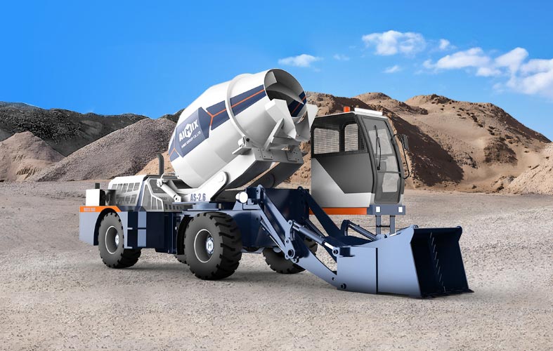Self Loading Concrete Mixing Truck
