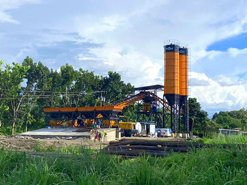 AJ-60 belt type concrete batching plant