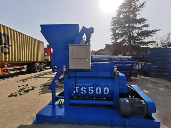 JS500 Twin Shaft Concrete Mixer