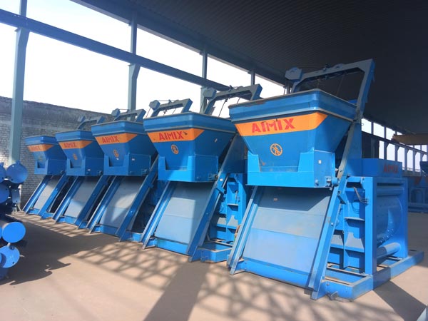 twin shaft concrete mixer machine