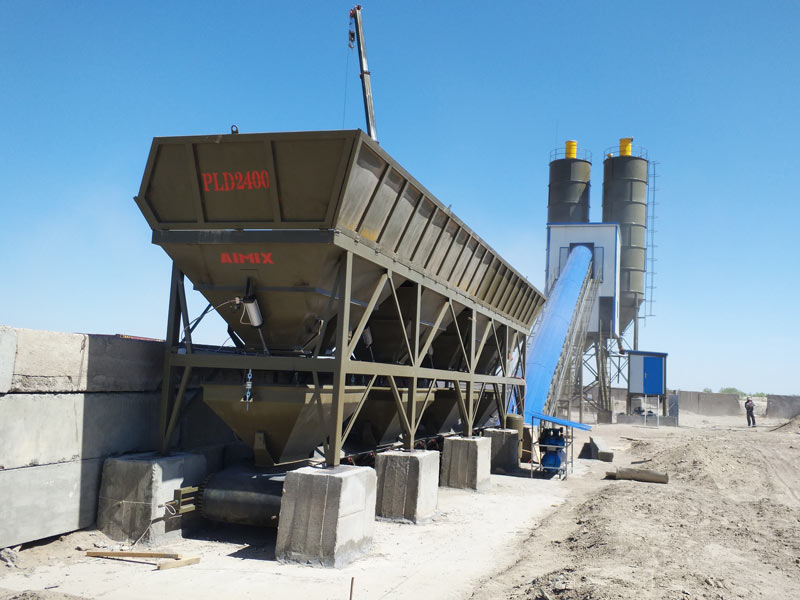 belt concrete batching plant