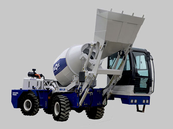 self loading concrete mixer