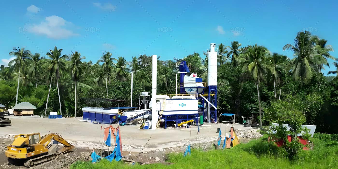 80 ton hot mix plant in the Philippines