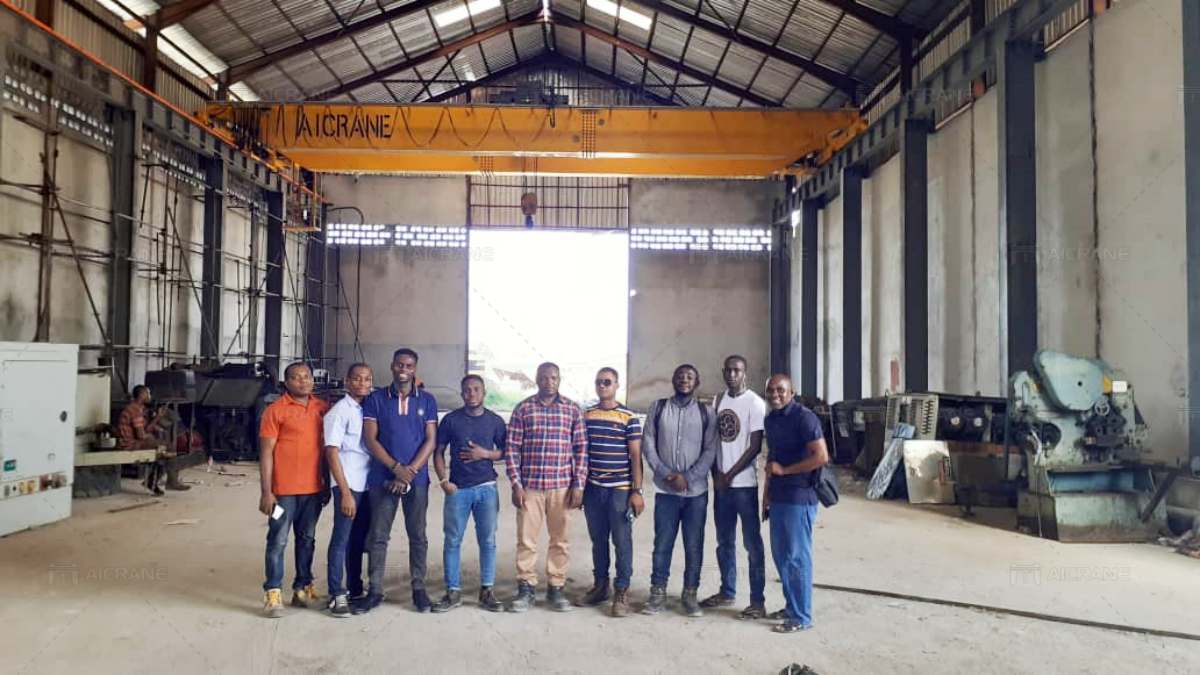 shop double girder overhead crane